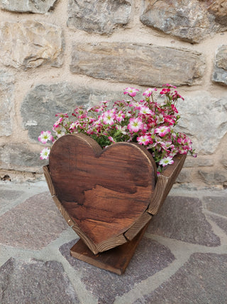Fioriera a cuore