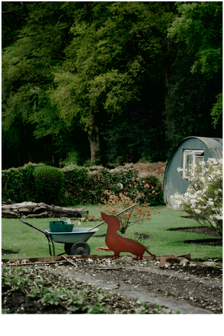 Bassottino in Acciaio Corten – Scultura Decorativa Artigianale