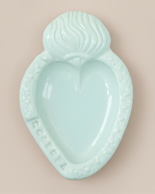 CUORE IN CERAMICA SMALTATA