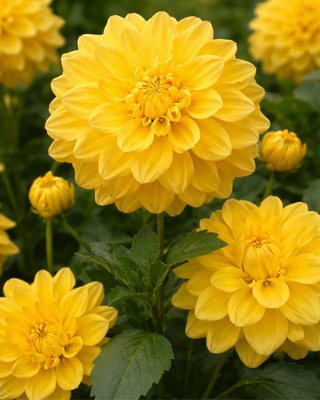 DALIA DECORATIVA GOLDEN EMBLEM