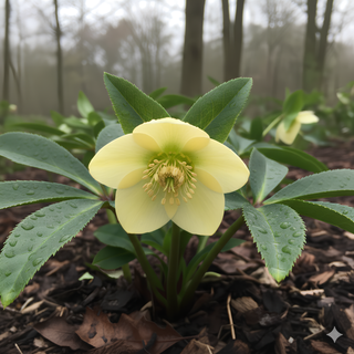 HELLEBORO ORIENTALE SEMPLICE GIALLO