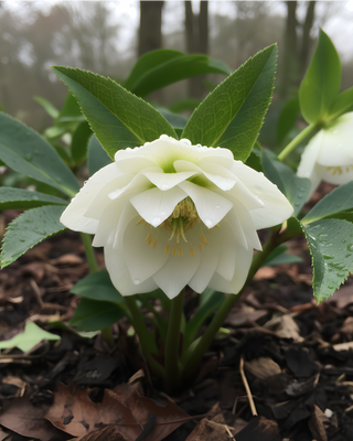 HELLEBORO ORIENTALE DOPPIO BIANCO