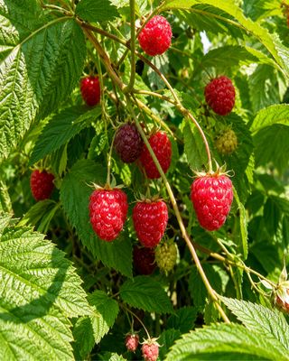 PIANTA DI LAMPONE ROSSO UNIFERO "RUBUS IDEAUS"