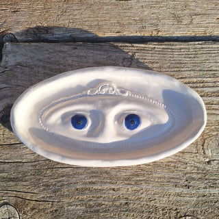Ciotola "Occhi" in Ceramica smaltata