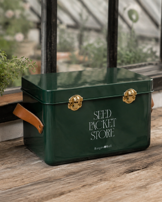 SCATOLA PORTA SEMI IN LATTA - VERDE HERITAGE