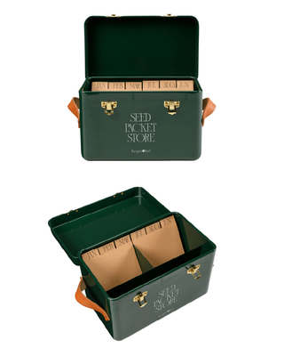 SCATOLA PORTA SEMI IN LATTA - VERDE HERITAGE
