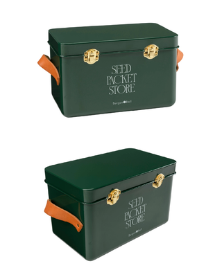 SCATOLA PORTA SEMI IN LATTA - VERDE HERITAGE