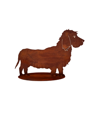 Bassottino piccolo in acciaio corten