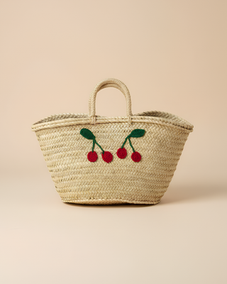 BORSA DI PAGLIA CILIEGIE