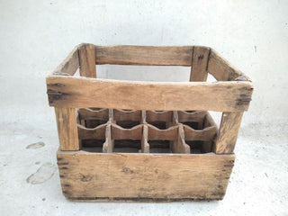 Cassa portabottiglie vintage in legno