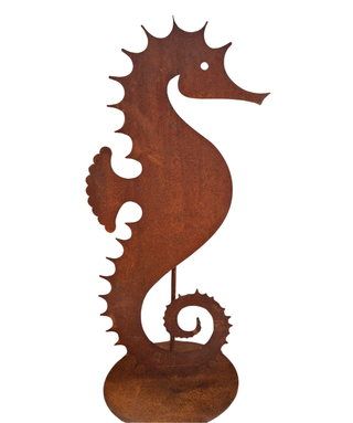 Cavalluccio Marino in acciaio corten