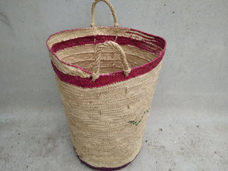 Cestone etnico bordo rosa