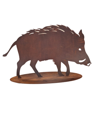 Cinghiale in acciaio corten modello 1