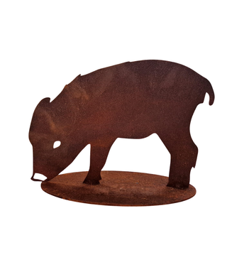 Cinghialetto in acciaio corten modello 1