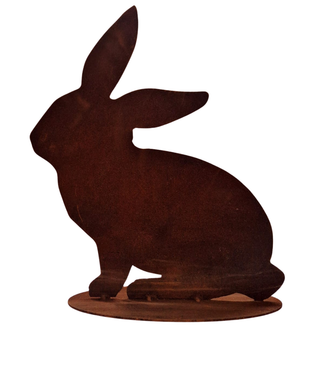 Coniglio in acciaio corten