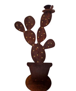 Fico d'India grande in acciaio corten