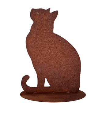 Art Design Corten Gatto balcone in acciaio corten