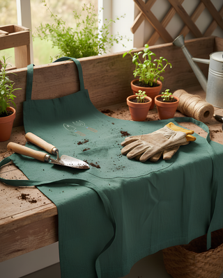 Grembiule cotone tela spessa Green Lovers