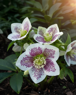 HELLEBORO ORIENTALE BIANCO STRIATO