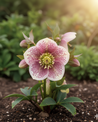 HELLEBORO ORIENTALE RED SPOTTED