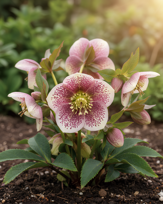 HELLEBORO ORIENTALE RED SPOTTED