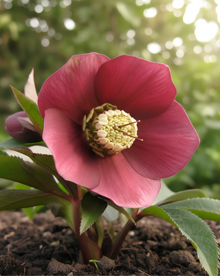 HELLEBORO ORIENTALIS ROSSO SCURO