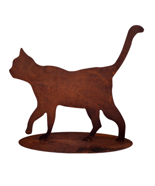Art Design Corten Mamma gatto in acciaio corten