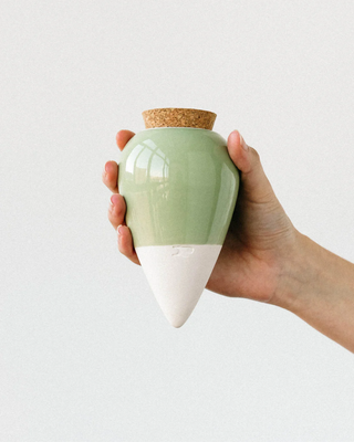 OLLA PER IRRIGAZIONE NATURALE DELLE PIANTE IN TERRACOTTA VERDE
