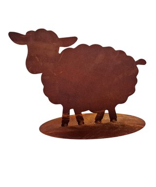 Pecora in acciaio corten