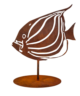 Art Design Corten Pesce tropicale 2 in acciaio corten