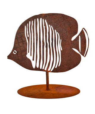Art Design Corten Pesce tropicale 3 in acciaio corten