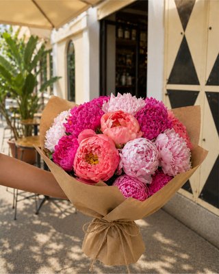 CAFFÈ VECCHI RIMINI - MAZZO MISTO DI PEONIE FRESCHE