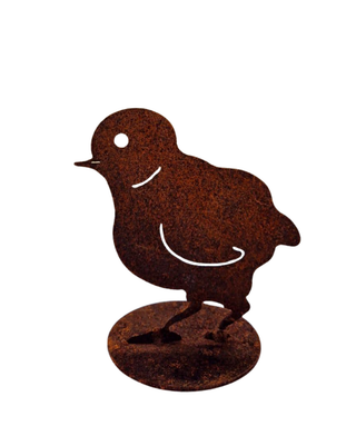 Art Design Corten Pulcino in acciaio corten