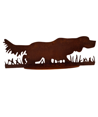 Setter inglese in acciaio corten