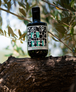 Olio Pecci - etichetta turchese