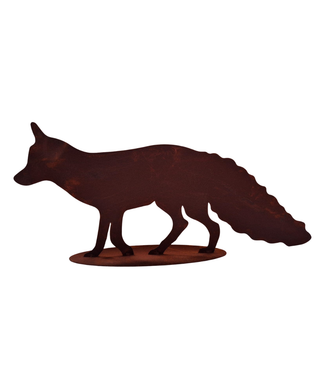 Volpe grande in acciaio corten
